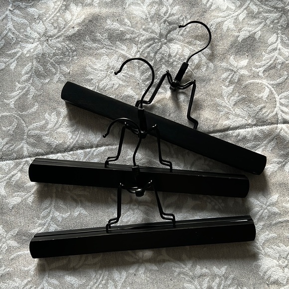 3 X Pack of Black Pant Hangers Bed Bath & Beyond - Picture 1 of 3